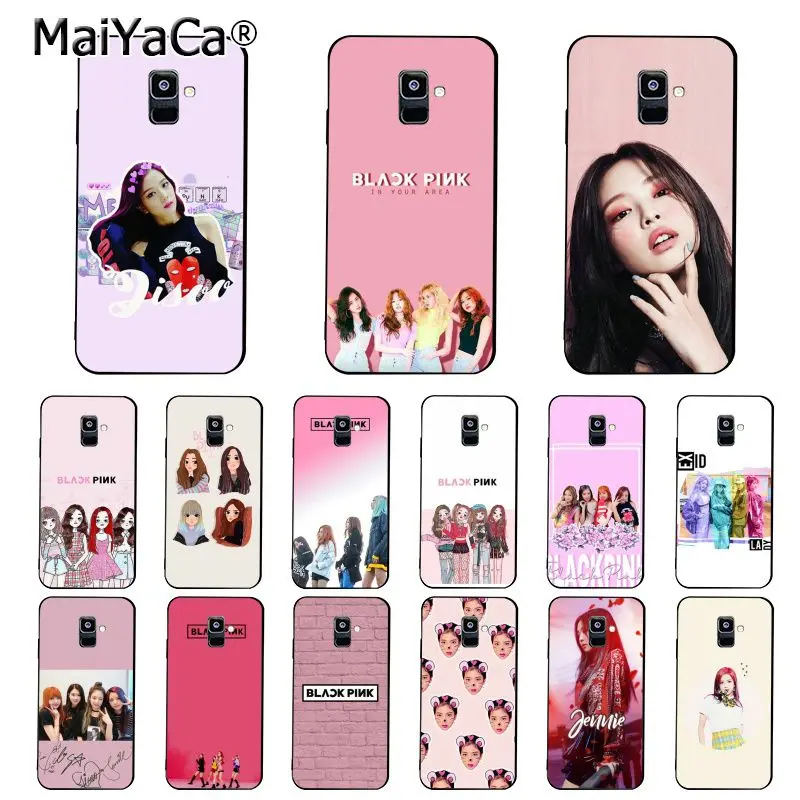 

MaiYaCa PINK k-pop BLACKPINK kpop Phone Case For Samsung Galaxy A7 A8 A6 Plus A9 2018 A50 A70 A20 A30 A40
