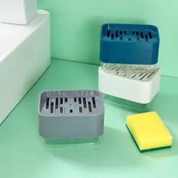 

330ml Dishwashing Liquid Dispenser Automatic Liquid Box Dishwashing Brush Press Soap Box Kitchen Bathroom Supplies