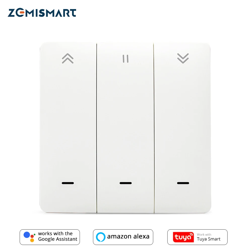 Zemismart WiFi Tuya переключатель для штор настенный выключатель работает с Alexa Google Home