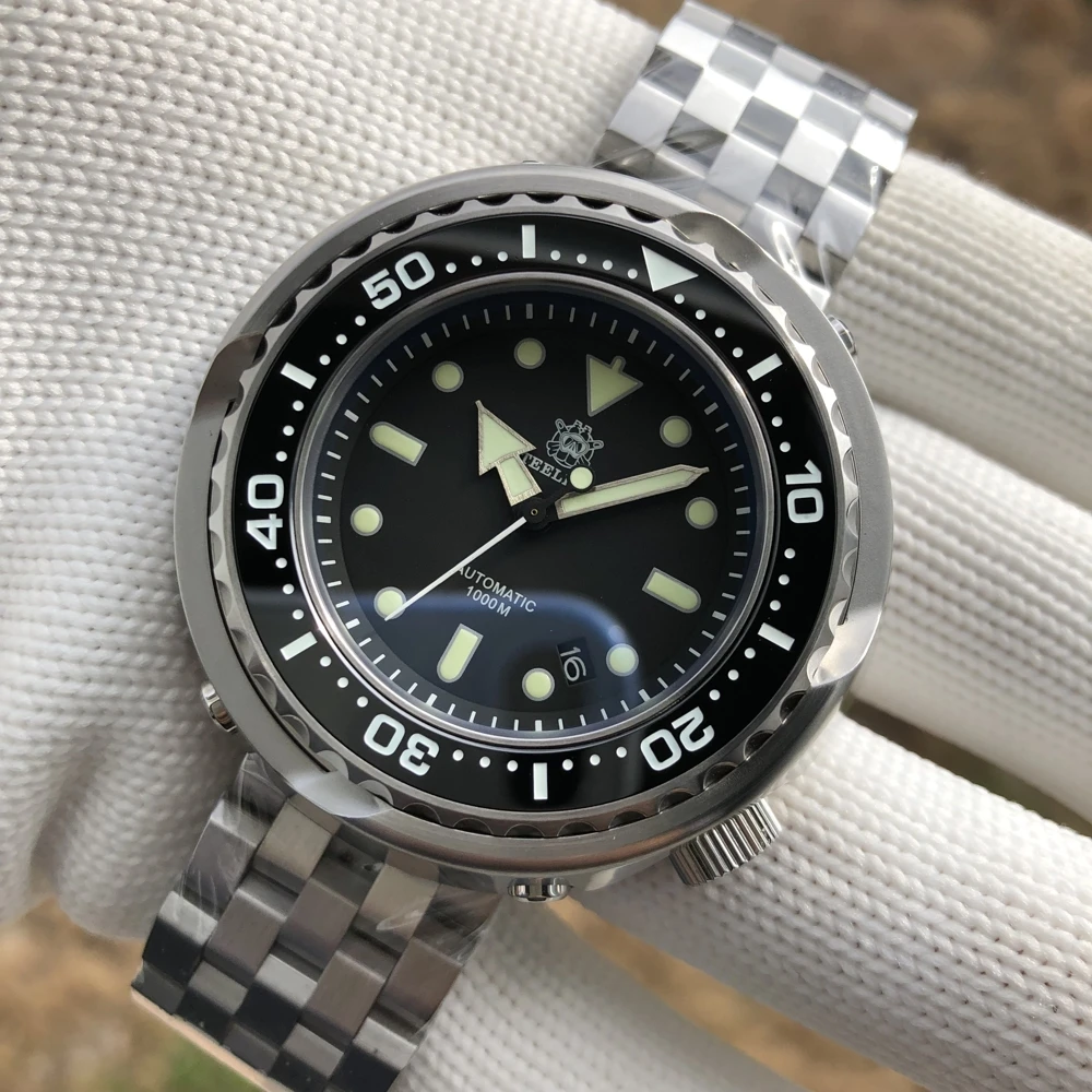 Steeldive Sd1978 New Arrival Oversize 53.6mm Stainless Steel Case 1000m  Waterproof Nh35 Automatic Tuna Dive Watch - Mechanical Wristwatches -  AliExpress