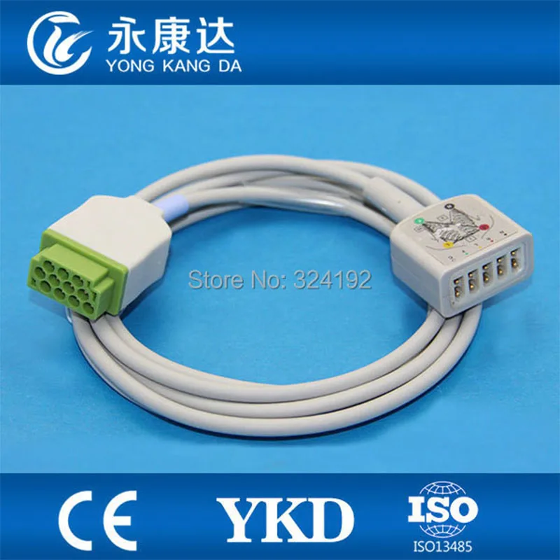 GE - marquette 11pin patient monitor ECG trunk cable for 5 lead Multi-Link 5-lead CE&ampISO13485 Free shipping! |
