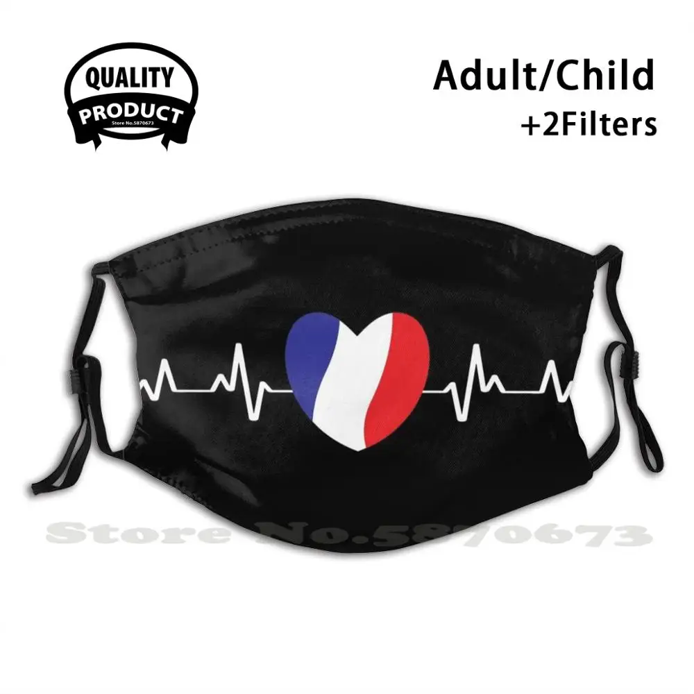 France Flag Funny Cool Cloth Mask Idea French Paris Football Europe Baguette Eiffel Tower Love Vacation | Аксессуары для одежды