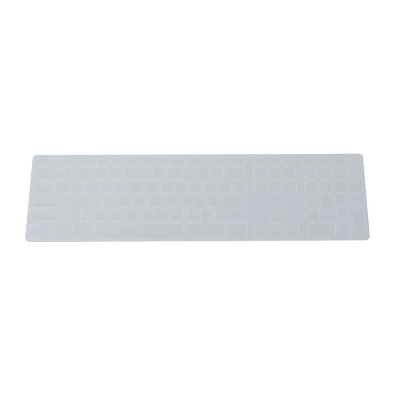AAAJ-2 шт силиконовый тонкий защитный чехол для клавиатуры с цифровой клавиатурой для Apple IMac, прозрачный и белый