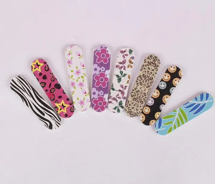 

Nail Polishing Tool Manicure Kit Wood EVA Nail Files DIY Fingernail Trimming Art Nail Sanding Paper Filing Sticks SN266