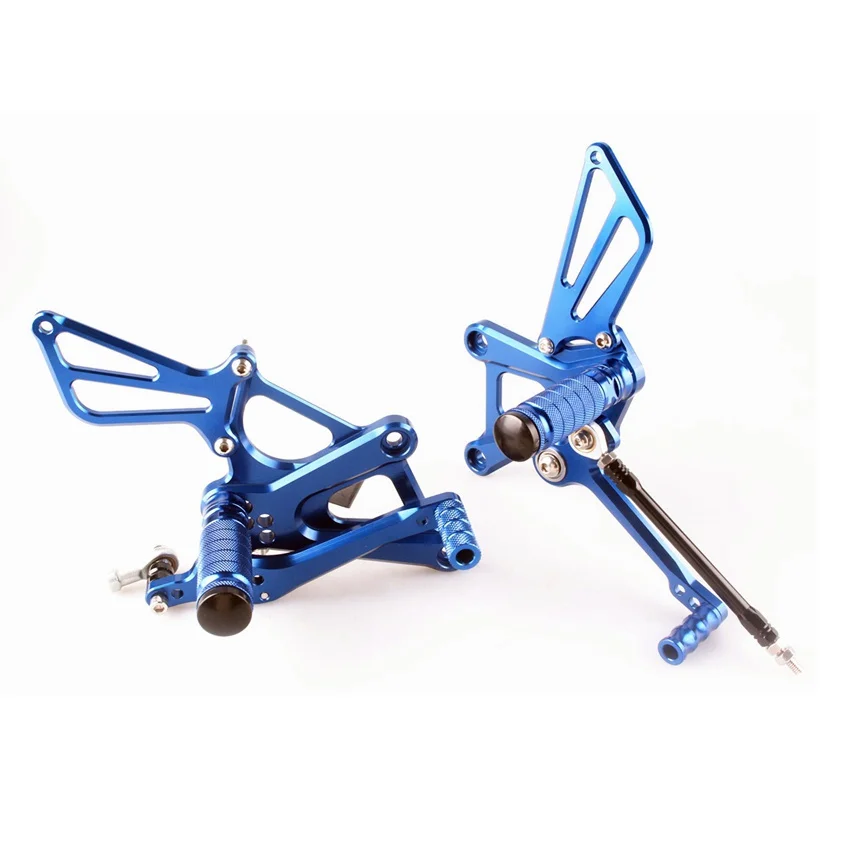 CNC регулируемые Rearset подножки алюминиевые педали для Honda CBR250R 2010 2011 2012 2013 синий