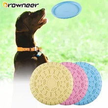 Dog Flying Toys TPR Discs Feeding And Training Dual Use Bite Resistant Pet Game Interactive Toy For Small Medium Large Dogs