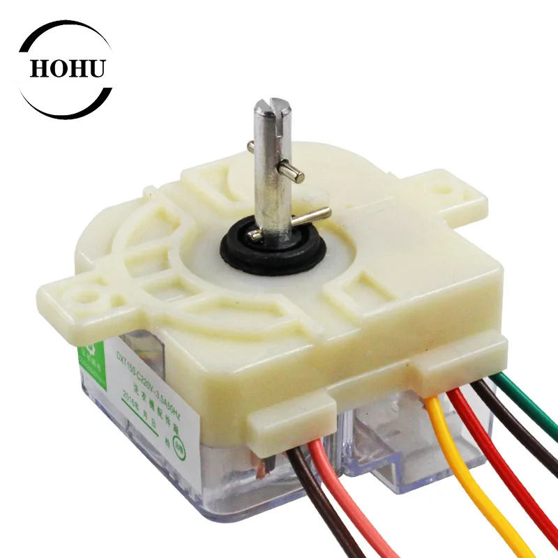 6-Wire Washing Machine Timer 90 Degree Central Hole Distance 68mm Switch Shaft