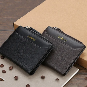 

Black Purse For Men PU Men's Wallets Thin Male Wallet Card Holder Mini Purses
