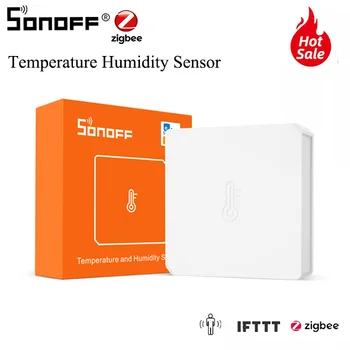 

SONOFF SNZB-02 ZigBee Smart Home Real Time Temperature Humidity Feedback Works With SONOFF ZigBee Bridge eWeLink App IFTTT