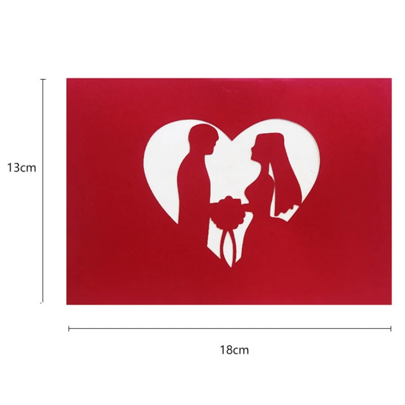 3D всплывающие поздравительные открытки романтическое Вишневое дерево Loveers для свадьбы Валентина юбилей Пасхи День рождения фестиваль Вечерние
