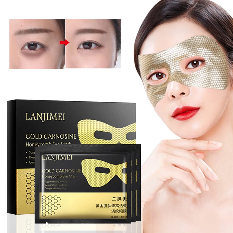 

Gold Crystal Eye Mask Collagen Gel Patches for Eyes Care Remove Dark Circles Anti Aging Wrinkle Eyes Patch Mask Moisturizing