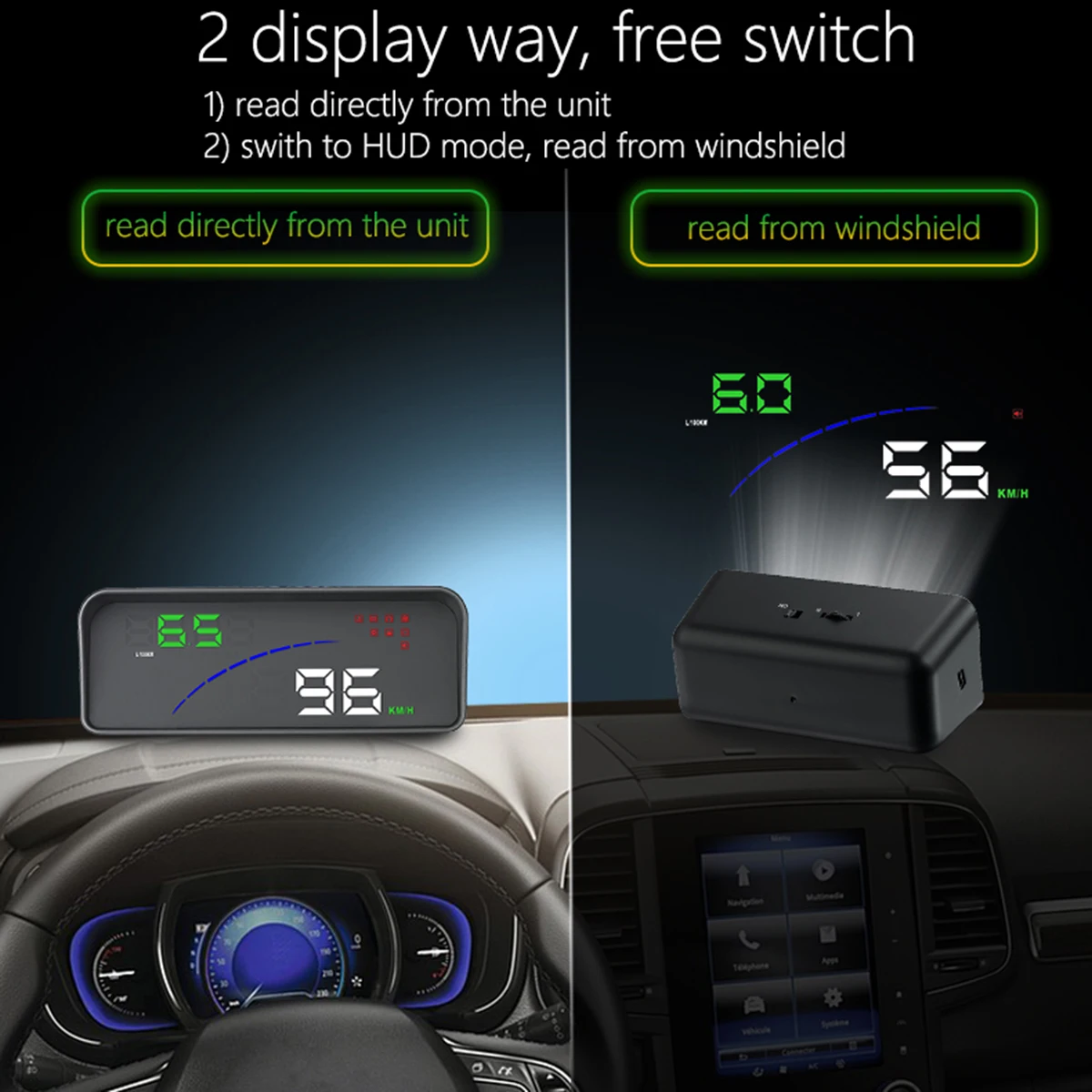 P9 автомобильный HUD OBD gps скорость, Автомобильный дисплей, многофункциональный цифровой измеритель скорости, автомобильный электронный HUD