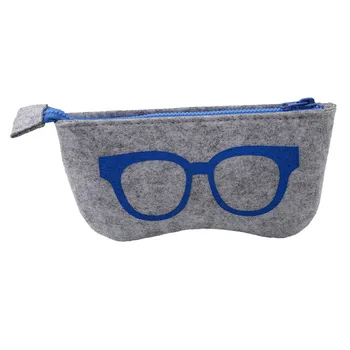 

Glasses Printing Cosmetic Cases Make Up Case For Women Men Glasses Box Felt Sunglasses Bag Eyeglasses Cases Men Eyewear