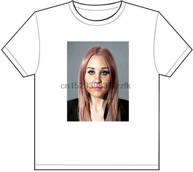 AMANDA BYNES MUG SHOT T SHIRT TEE 