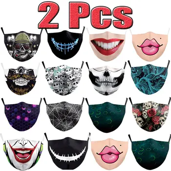 

2 Pcs New Unisex Anti-Infection Virus Face Mouth Masks Vogue Reusable Protection Dust Breath Proof Bacteria Mask Washable Masks