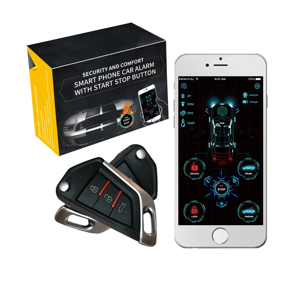cardot 4G pke engine start stop car security protection gps car security alarm system