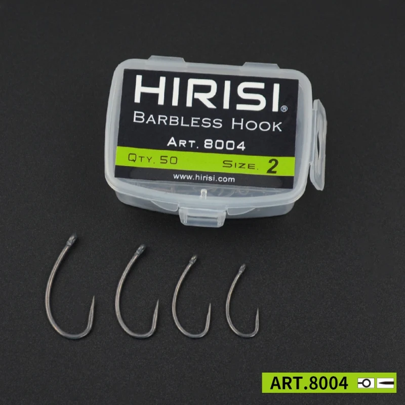 

50 Pcs/lot Sea Offset Hook Carp Fishing Soft Bait Hooks Universal Dry Fly Hooks Single Barbless Curved Hooks Non-barb Hook Boxed