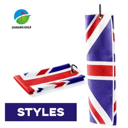 Golf England FlagTowel Golf Towel England Flag Beach Towel, Quick Dry Cotton Beach Towel Soft Breathable Sports Towel