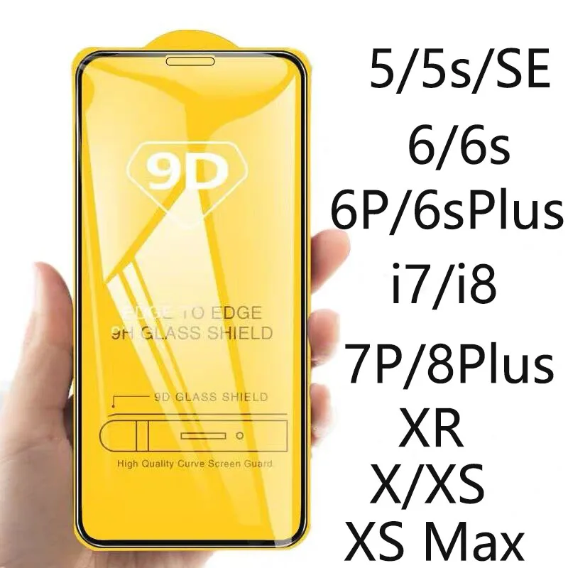 500 шт 9D холодное резьба полное покрытие закаленное стекло для iPhone X XS XR XS MAX 8 7 plus 6 Plus 11pro Премиум Защитное стекло для экрана