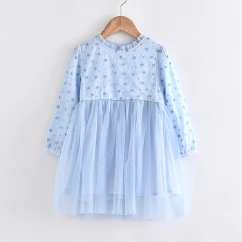 

Melario Girls Dress Autumn Fashion Girls Casual Dress Sweet Polka Dot Mesh Princess Dresses for Girl Kids Party Dress Outfits