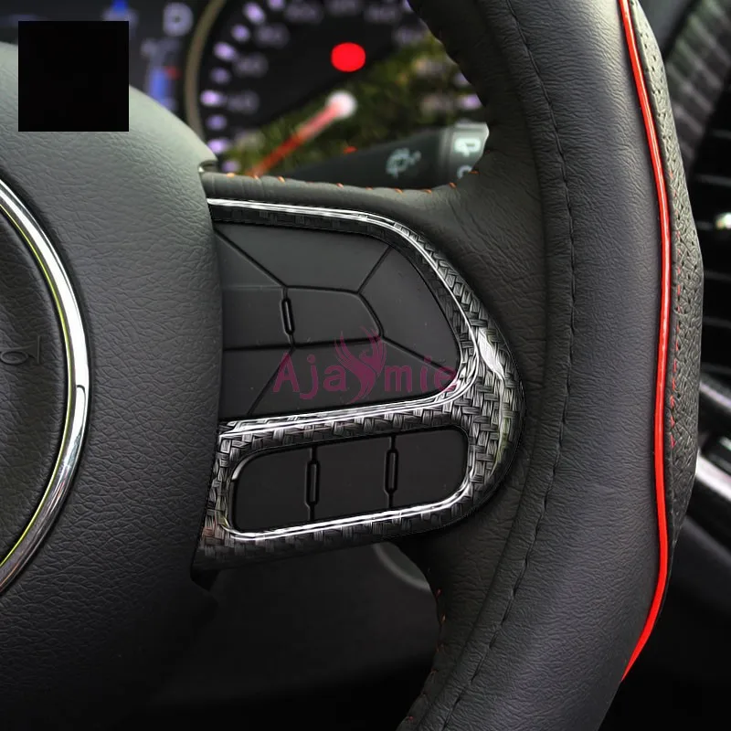 Автомобиль Стайлинг интерьера углеродного волокна или красный цвет крышки рулевого колеса отделка для Jeep Renegade аксессуары