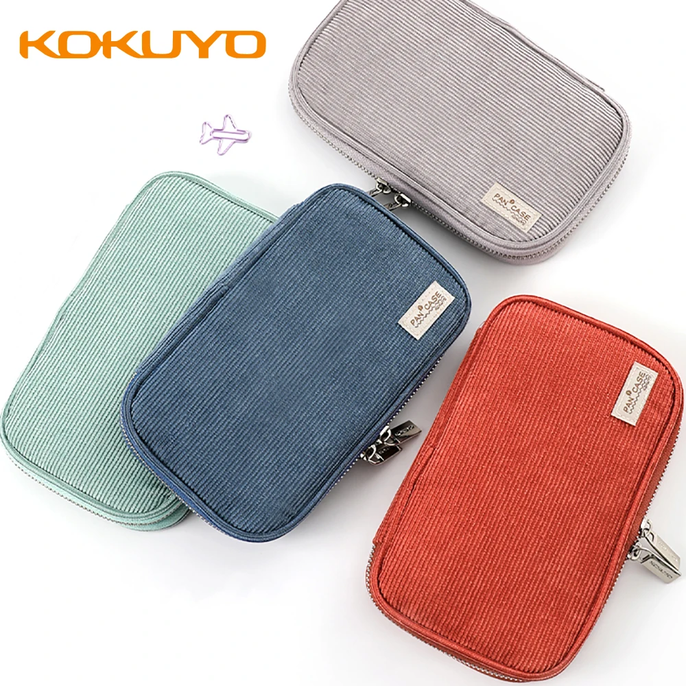 Japan KOKUYO Large capacity Pencil Case Simple Multi function Pencil