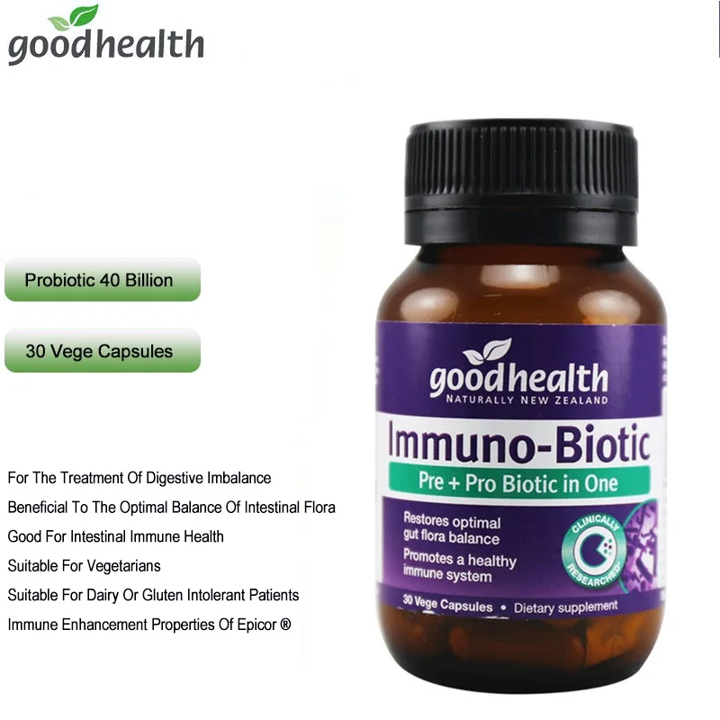NewZealand GOOD HEALTH Immuno-Biotic Probiotic Beneficial Bacteria for Adult Vegetarians Supporting Healthy Immune System |
