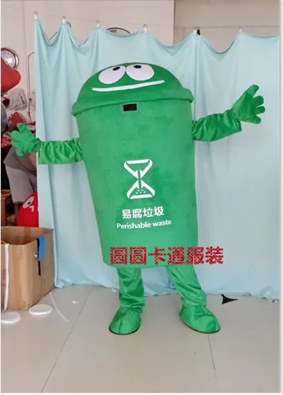 Recycle мусор может талисман костюм Взрослый размер Аниме Костюмы Реклама Mascotte