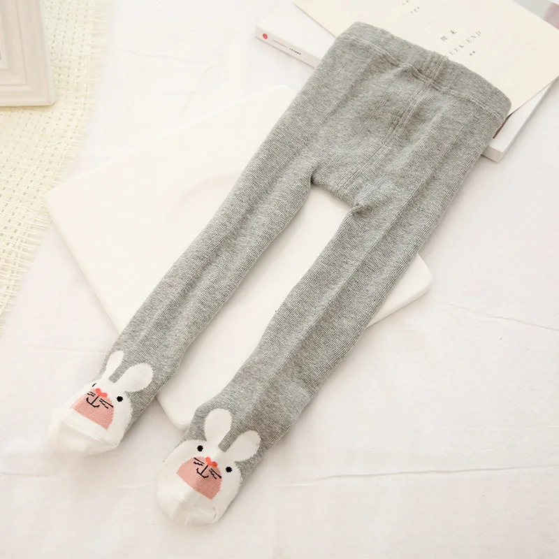 gray 12-24 M Милые мягкие колготки для маленьких девочек; колготки для новорожденных с героями мультфильмов; теплые колготки для малышей; колготки для девочек; Strumpfhose - Цвет: gray 12-24 M