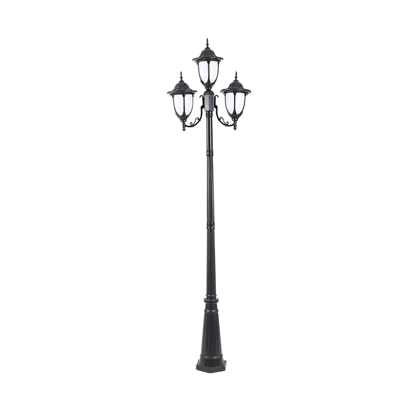 European Garden Lamp Outdoor Street Lamp Lawn High Pole Four Head Landscape Waterproof (H&asymp;2.6M)