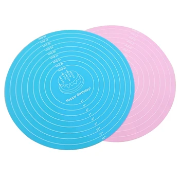 

Multi-function Non-Stick Kitchen Silicone Pad Round Tablecloth Noodle Cake Mat Pad Tablecloth Baking Tool Kitchen Accessories