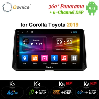 

Ownice k3 k5 k6 Android 8.1 GPS Navi Car Radio Multimedia Player 4G LTE 360 Panorama DSP SPDIF Head Unit For 2019 Toyota Corolla