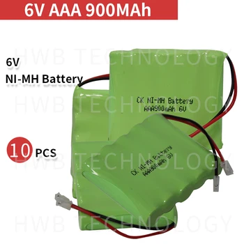 

10 PCS/lot Original New 6V AAA 800mAh Ni-Mh Ni-Mh Rechargeable Battery Pack With Plugs Free Shipping