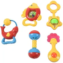 Рождественский подарок 5 шт. колокольчики животных прекрасная погремушка развивающая игрушка для детей