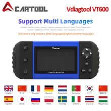 VDIAGTOOL VT600 otomotiv tarayıcı ABS SRS EPB yağ servis sıfırlama DPF TPMS anahtar programcı teşhis aracı olarak aynı NT650