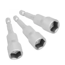 5 шт. 6 мм/12 мм Шестигранная розетка сильно Магнитный Пневматический адаптер головка для дрели адаптер 65 мм