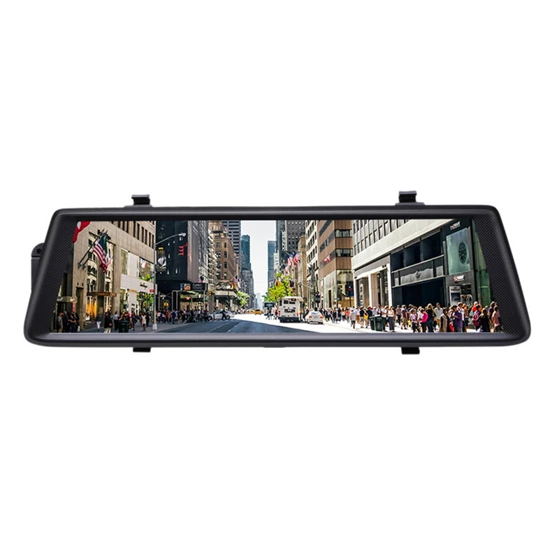 Camlive Mirror Dash Camera 10 Inch Ips 4G Gps Navigation Bluetooth Hd1080P Dual Cams Wifi Mirror Recorder Dual Cams Car Dvrs