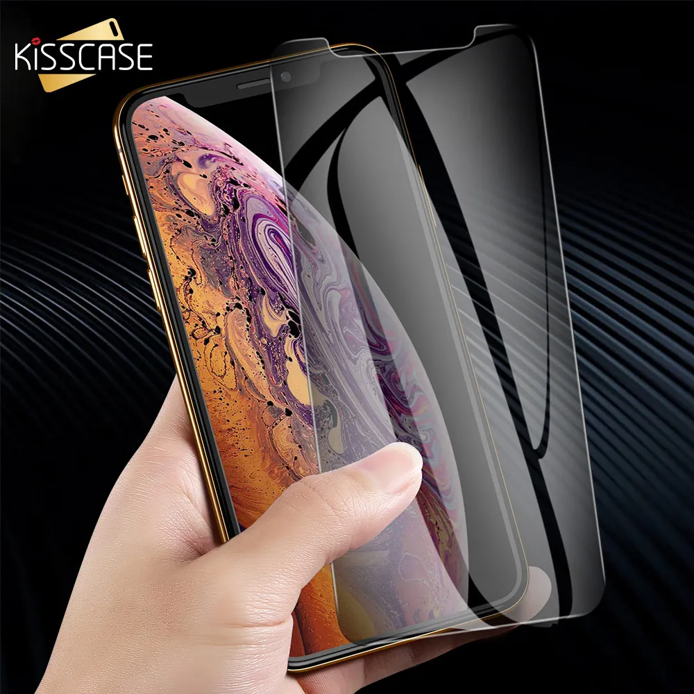  KISSCASE 2.5D Gehärtetem Glas Für iPhone 11 Pro Max Schutz Film HD Kratz Für iPhone 11 Schutz Glas 