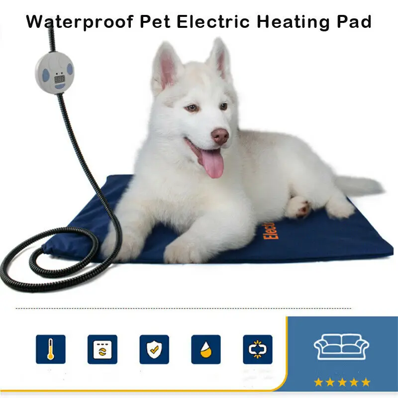 Pet Heating Pad Cat Dog Heated Bed Waterproof Mat Electric Chew