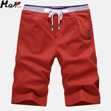 Huapate, Новое поступление, модные мужские повседневные шорты, хлопок, до колен, деловые шорты для мужчин