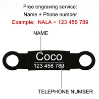 Reflective Cat Safety Buckle Collar Adjustable Custom Personalized ID Free Engraving Nylon Puppy Kittens Necklace 2