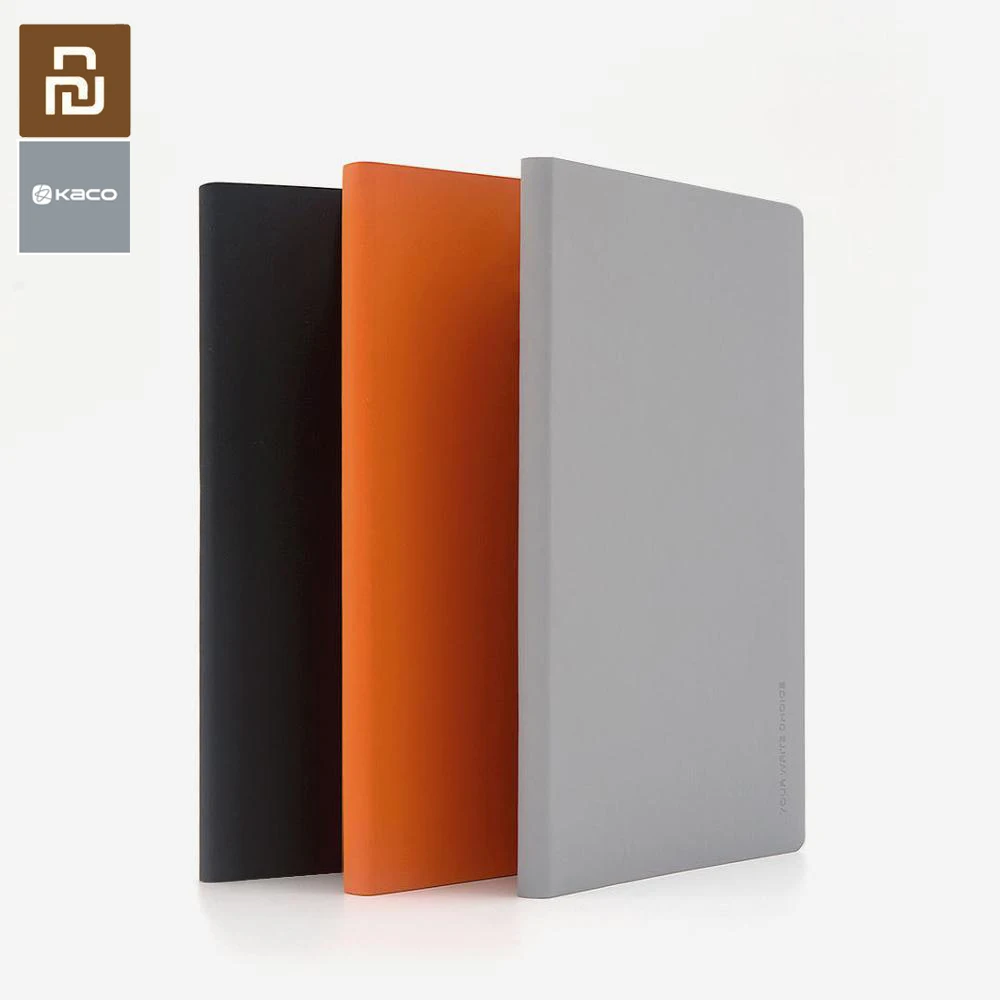 Youpin Kaco-Libreta de papel Noble, libro de tapa de PU, KACOGREEN, para viaje de oficina, con regalo, 2 uds.