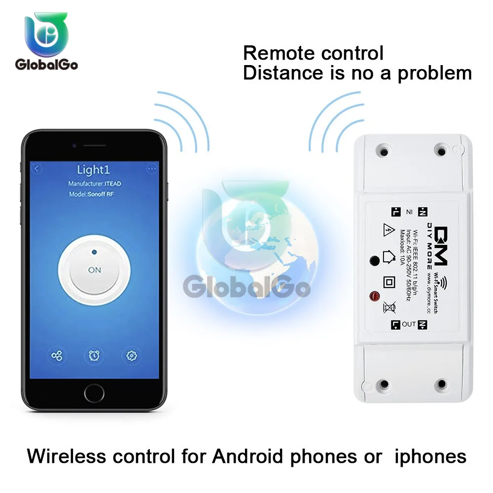 Smart Remote Control Wifi Switch Diy Timer Wireless Switches Smart Home WiFi Socket AC 90V-250V