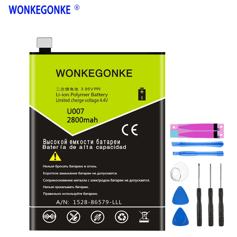 Аккумулятор WONKEGONKE для мобильного телефона Ulefone U007 | Мобильные телефоны и