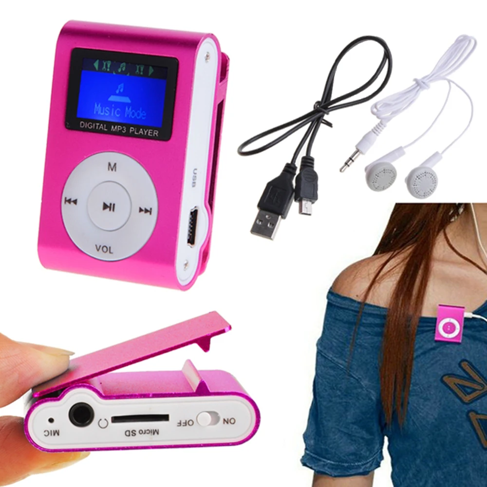 

Metal Hifi MP3 Player with LCD Screen TF Card Reader Men/Women/Student Protable MP3 Music Player Fashion
