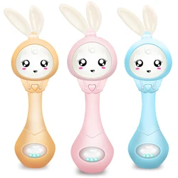 Hochet de dentition musical pour bébé de 0 à 12 mois, jouet sucette mobile à placer dans le lit bébé ou la poussette. Favorise l'éveil du nouveau né, calme les pleurs 