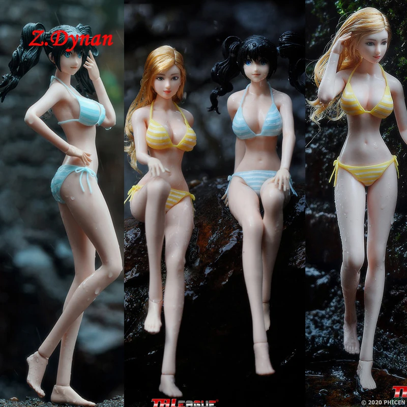 TBLeague S36/S37/S36A/S37A 1/6 2-D женские супергибкие Бесшовные тела с головой фигурки героев