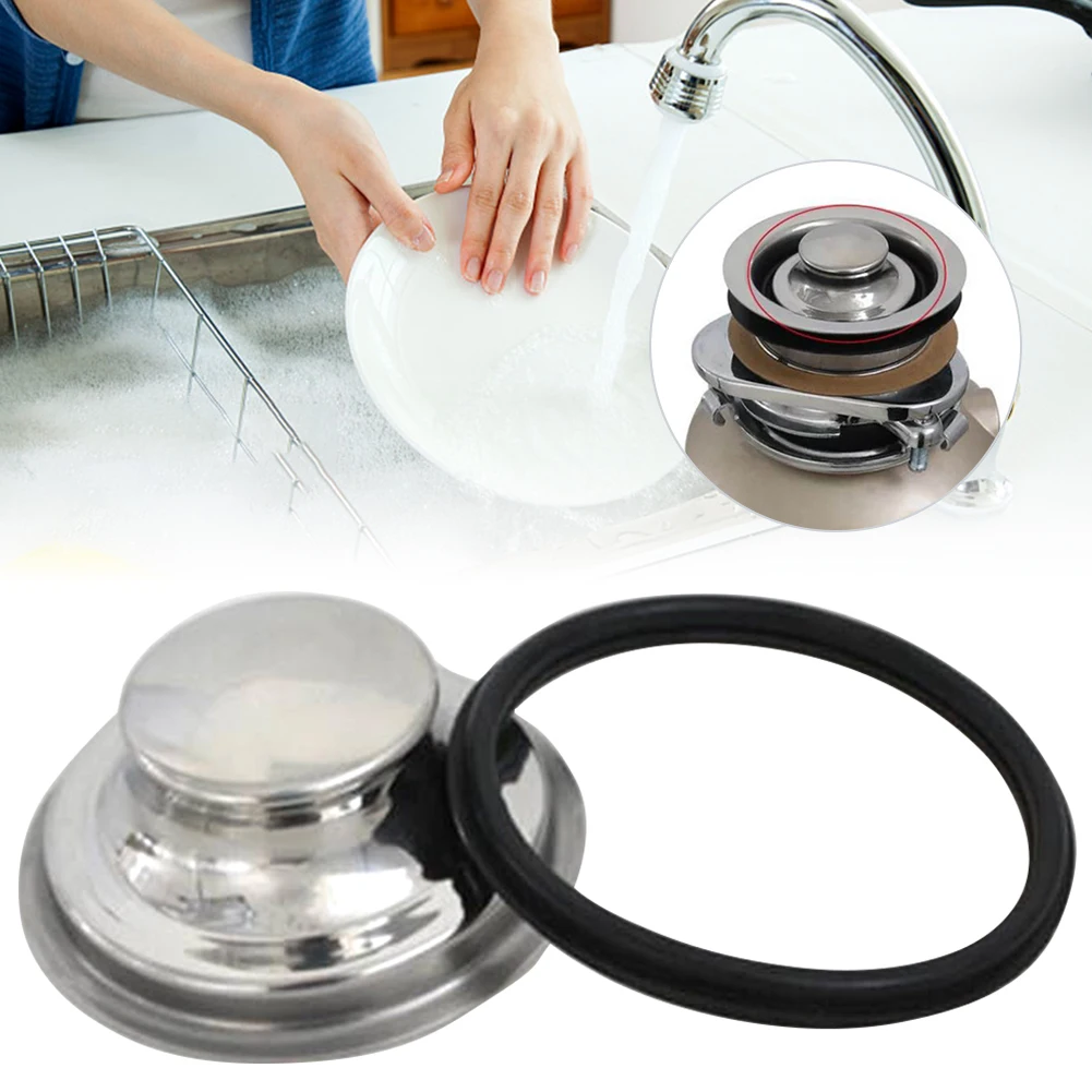 Sink Plug Garbage Disposal Stainless Steel With Gasket Durable Universal Kitchen Drain Leakproof Accessories Water Stopper Kitchen Drains Strainers Aliexpress