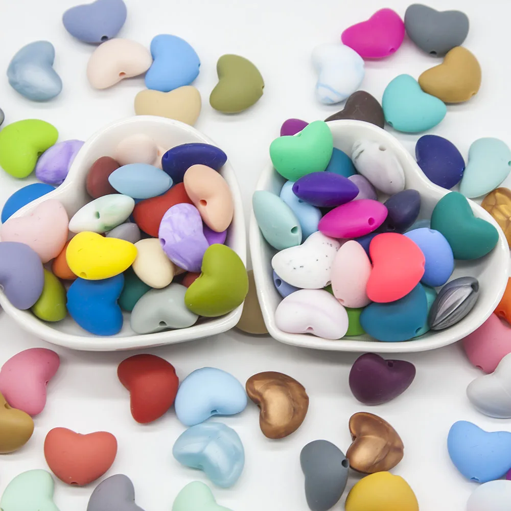 10pcs/set Cute Silicone Baby Teether Beads