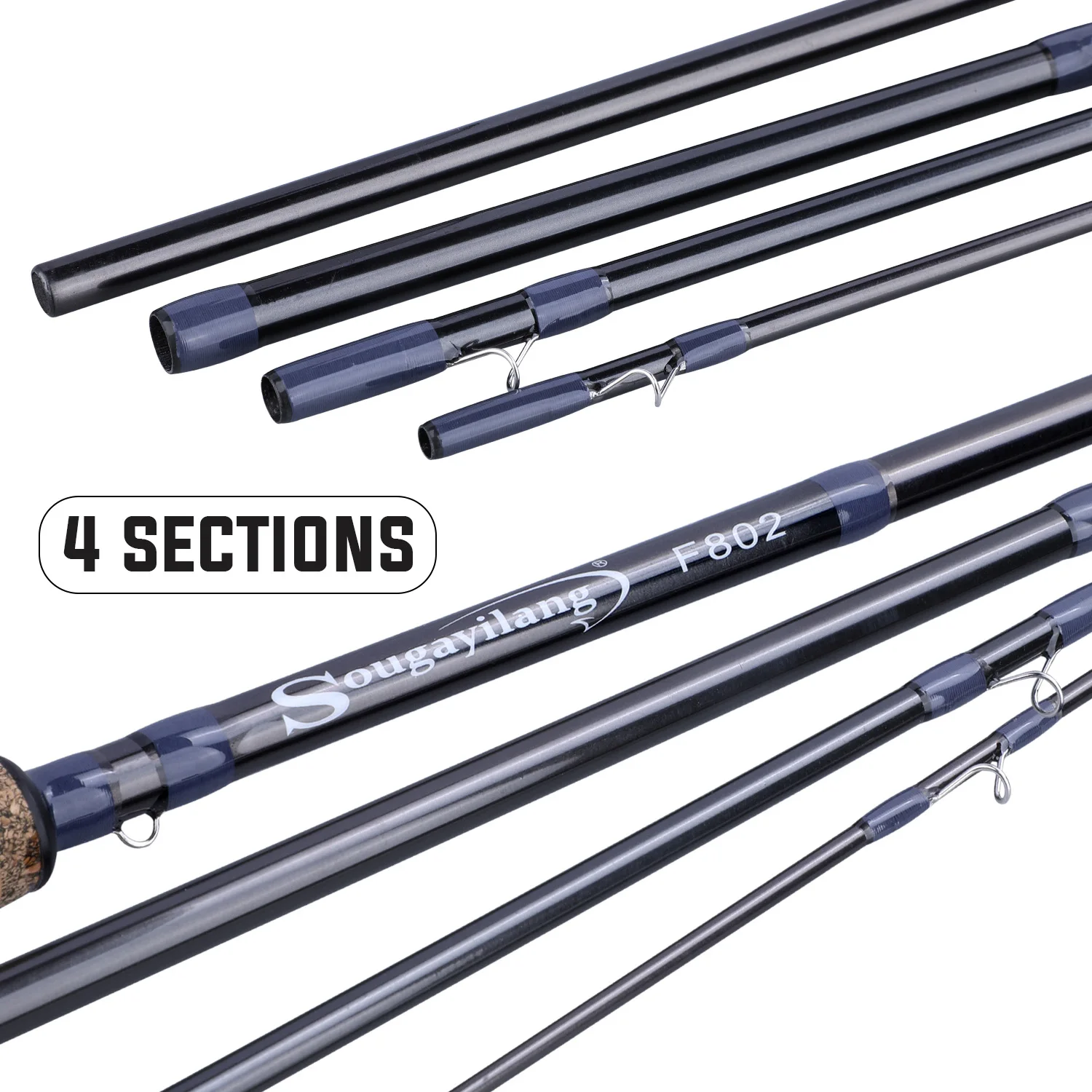 Canne à Pêche à La Mouche Maxcatch Unic – Fibre De Verre Action Rapide 3/4/5wt